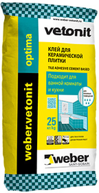 Клей для плитки Ветонит "Оптима " (25 кг)