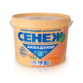 Антисептик Сенеж 111 ТИК (АКВАДЕКОР) 9,0 кг. алкид-акрил. состав