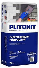 Гидроизоляция ПЛИТОНИТ АкваБарьер ГидроСлой  20кг (W20)
