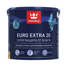 Краска ВД Тиккурила EURO EXTRA 20 А (2,7л)