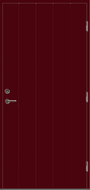 Дверь входная Alexia 10*21R коричневый