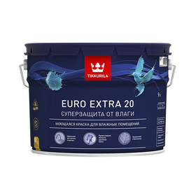 Краска ВД Тиккурила EURO EXTRA 20 А (9,0л)