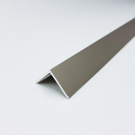 Уголок алюминиевый МАТОВЫЙ ШАМПАНЬ 10*10*1мм (2,7м) ЛУКА