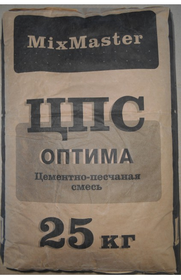Цементно-песчаная смесь (ЦПС) М-150 MIX Master (ОПТИМА) (25кг)