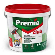 Шпаклевка PREMIA CLUB латексная 1,5кг