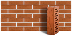 Кирпич лицевой ЛСР красный РУСТИК (250*120*65) М150/175 (420-480/7680)