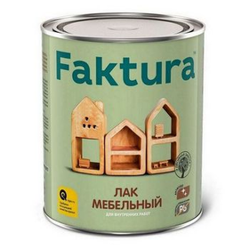 Лак мебельный глянцевый алкидный FAKTURA 0,7л