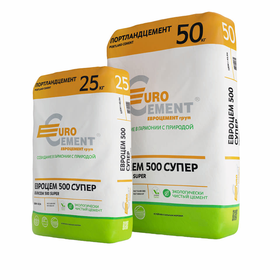 Цемент М500 Д0,  Евроцемент (25кг) Сланцы