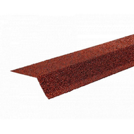 Планка карнизная ТН красная с гранулятом (75*50*5мм) 1,25м