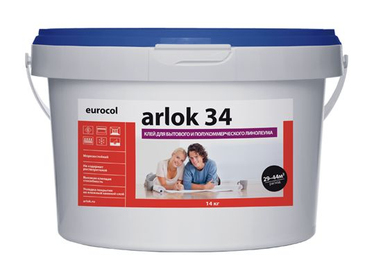 Клей д/плитки ПВХ дисперсионный Arlok 34 (1,3кг)