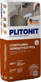Штукатурка Плитонит СуперКамин белая (ТермоШтукатурка)25 кг