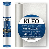СТЕКЛОХОЛСТ МАЛЯРНЫЙ "KLEO LINEN" 40г/кв.м. (1*50м)